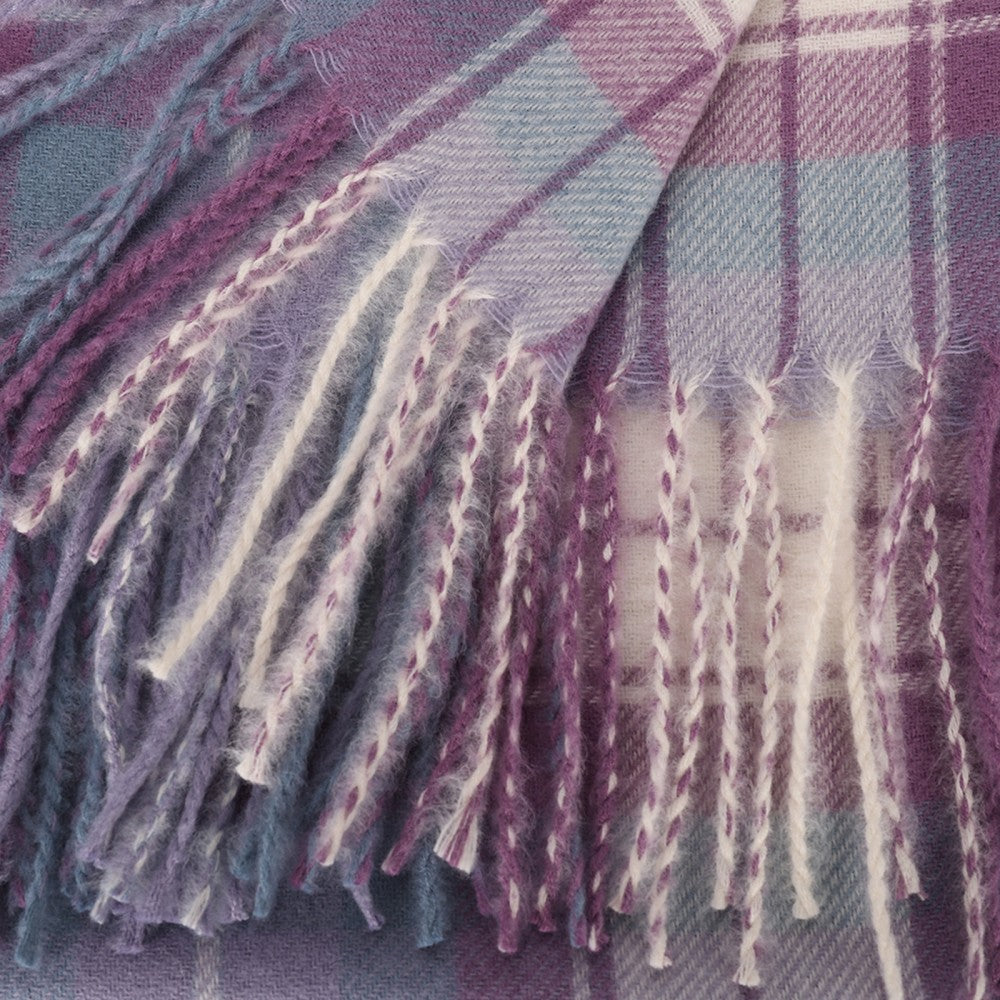 PURPLE Striped Warm Cashmere Scarf