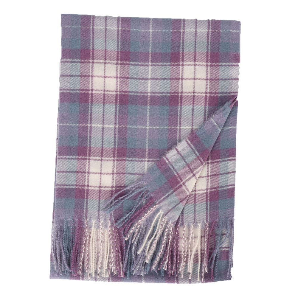 PURPLE Striped Warm Cashmere Scarf