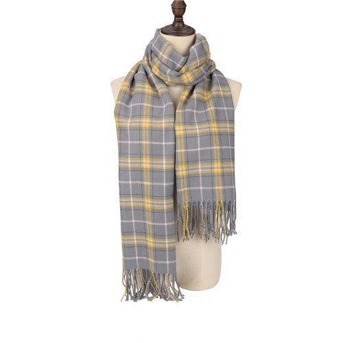 GERY Edinburgh Heritage 100% Cashmere Scarf – Classic Checked Pattern Wrap | 200 x 70 cm