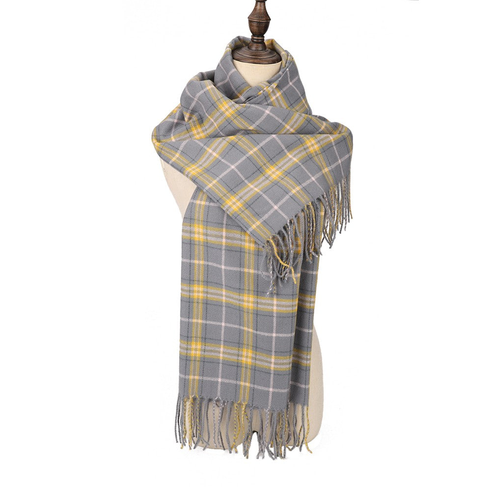GERY Edinburgh Heritage 100% Cashmere Scarf – Classic Checked Pattern Wrap | 200 x 70 cm