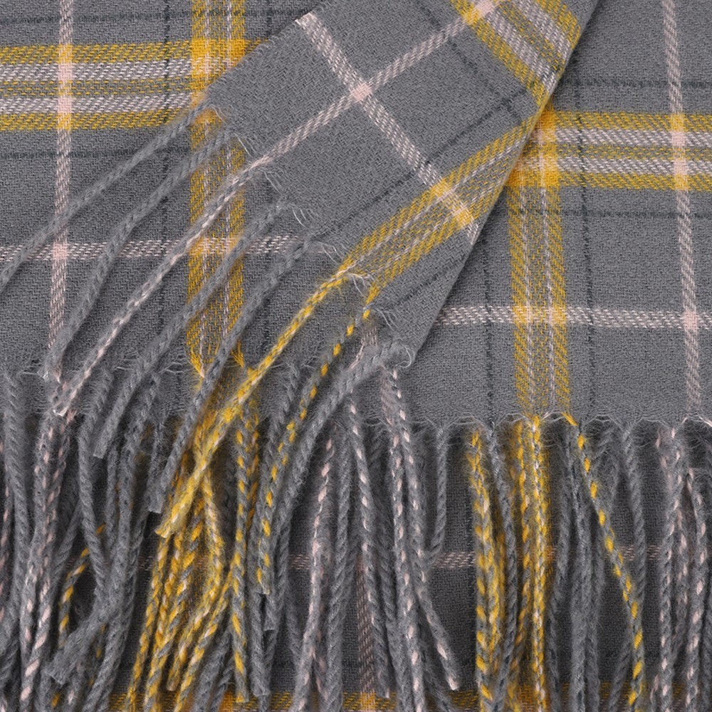 GERY Edinburgh Heritage 100% Cashmere Scarf – Classic Checked Pattern Wrap | 200 x 70 cm