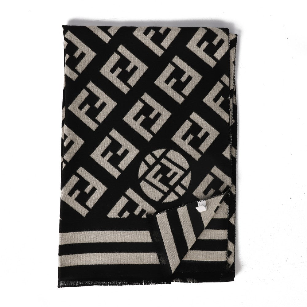 Monogram Scarf – Designer-Inspired Wrap for Women