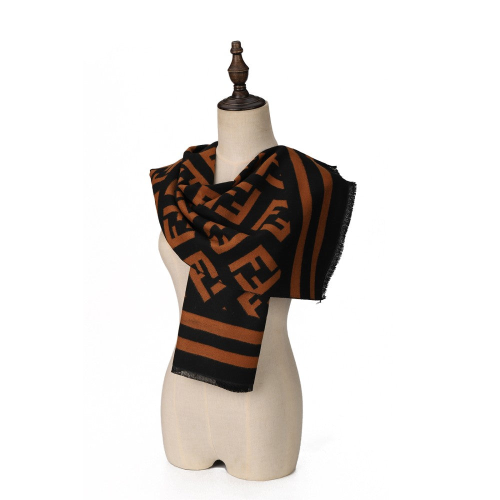 Monogram Scarf – Designer-Inspired Wrap for Women