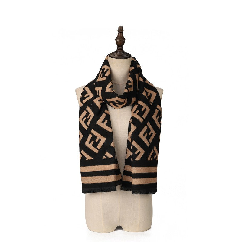 Monogram Scarf – Designer-Inspired Wrap for Women