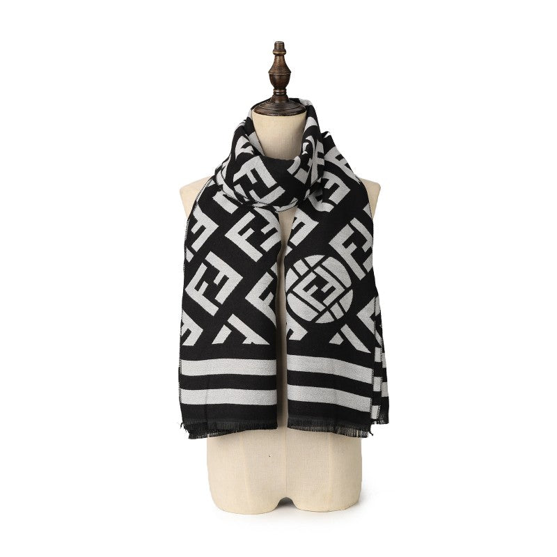 Monogram Scarf – Designer-Inspired Wrap for Women