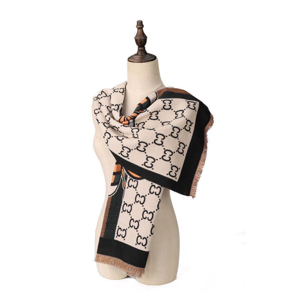 WHITE Women's Fashion Winter Scarf