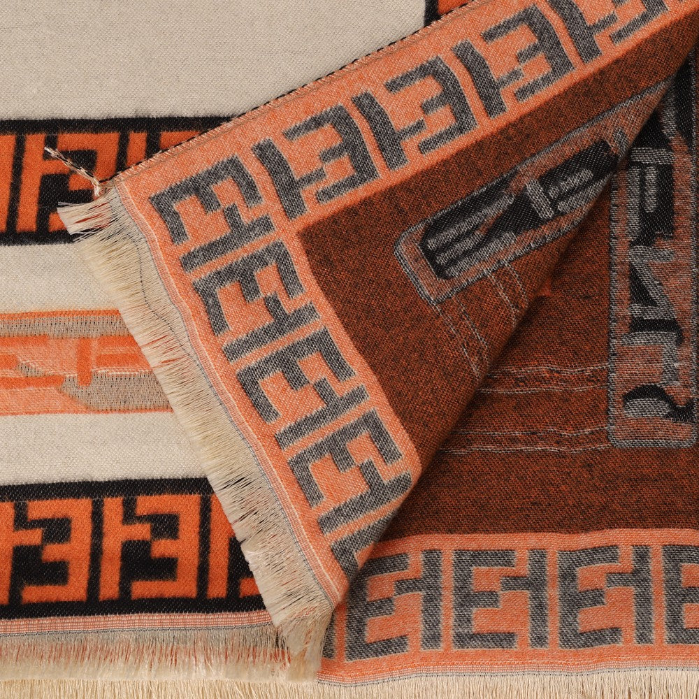 The Milano Signature Pattern Cotton Scarf – Modern Designer-Inspired Wrap | 180 x 65 cm | 100% Cotton