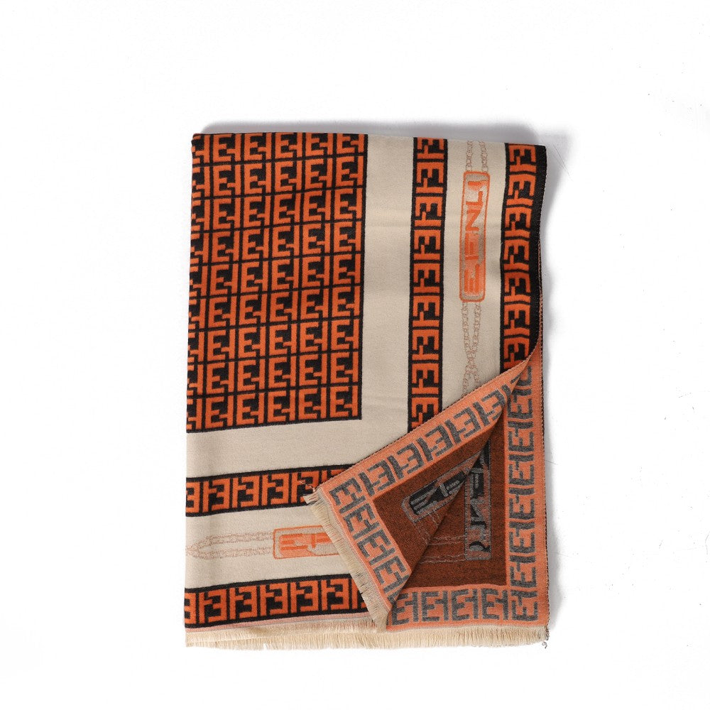 The Milano Signature Pattern Cotton Scarf – Modern Designer-Inspired Wrap | 180 x 65 cm | 100% Cotton