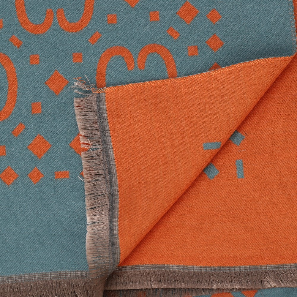 Verona Geo Reversible Cotton Scarf – Elegant Patterned Shawl | 180 x 65 cm | 100% Cotton