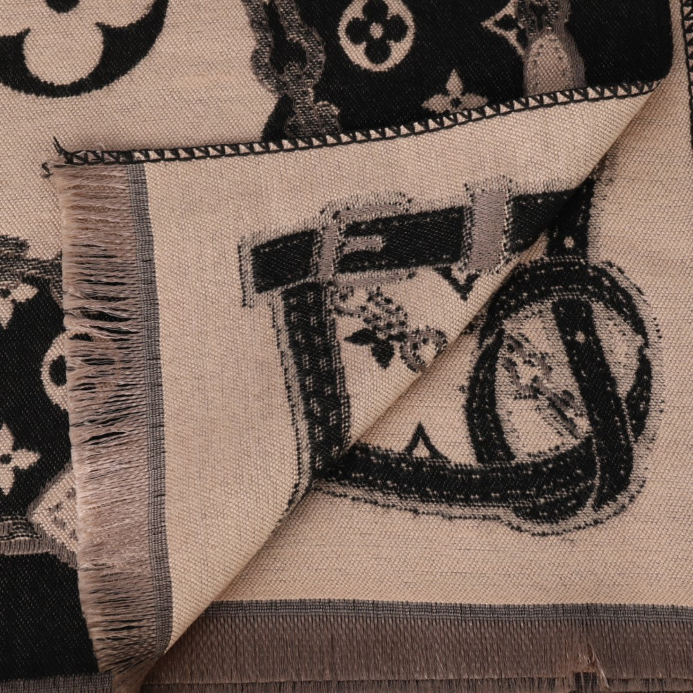 Regal Monogram Chain Cashmere Scarf