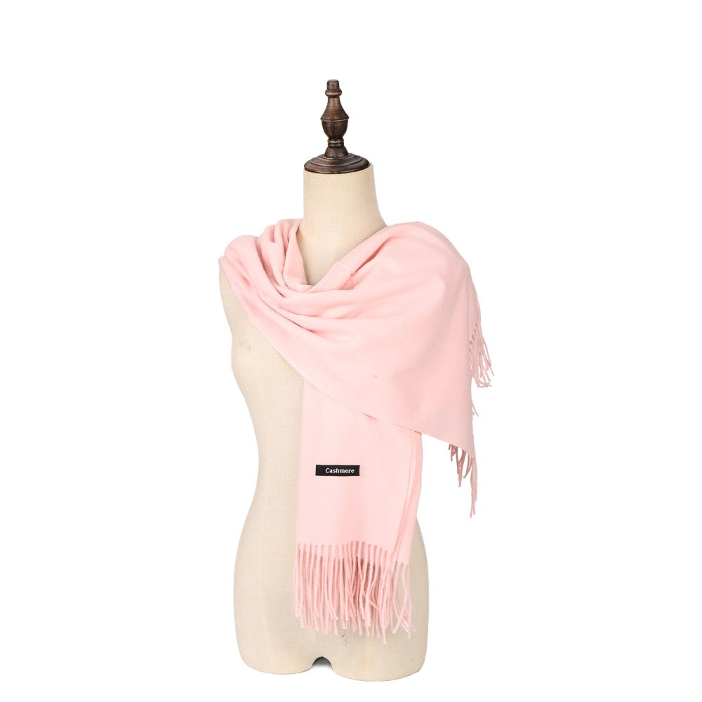 PINK Solid Color Serene Luxe 100% Cashmere Scarf Shawl – Ultra-Soft, Lightweight & Timeless | 180 x 70 cm
