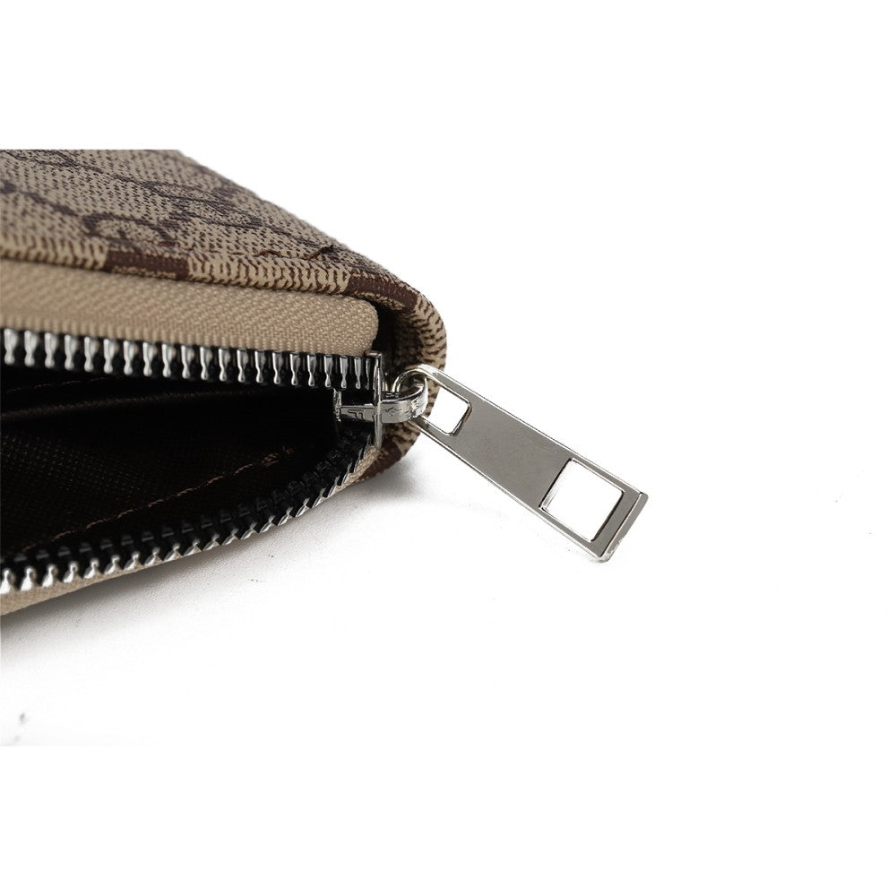 Monogram Zipper Long Wallet