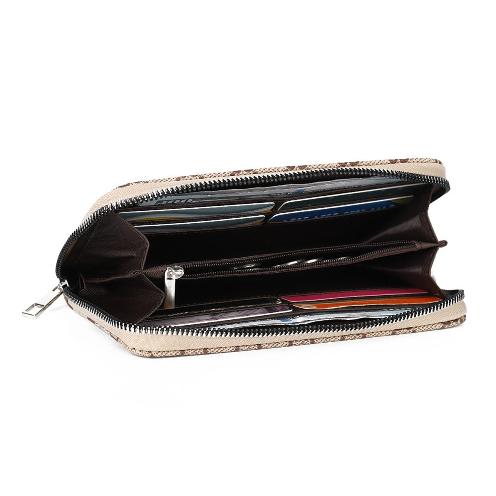 Monogram Zipper Long Wallet