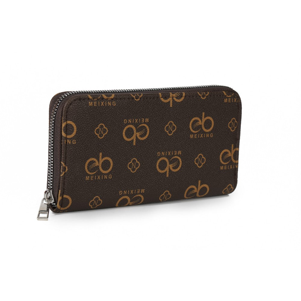 Signature Monogram Zip-Around Wallet