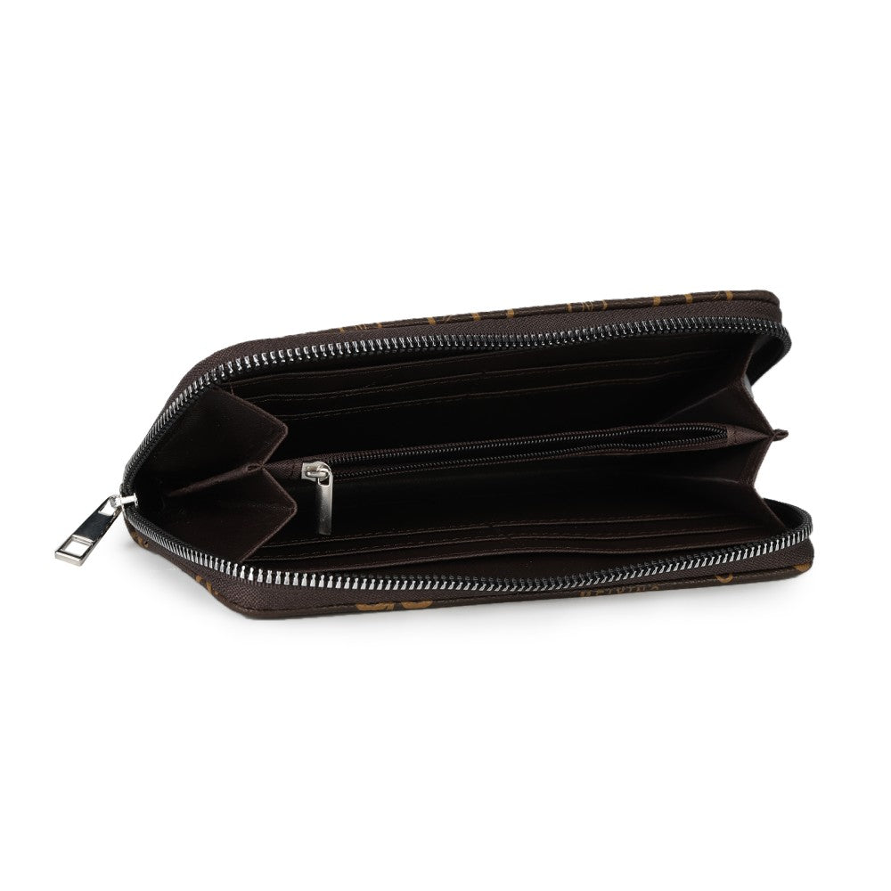 Signature Monogram Zip-Around Wallet