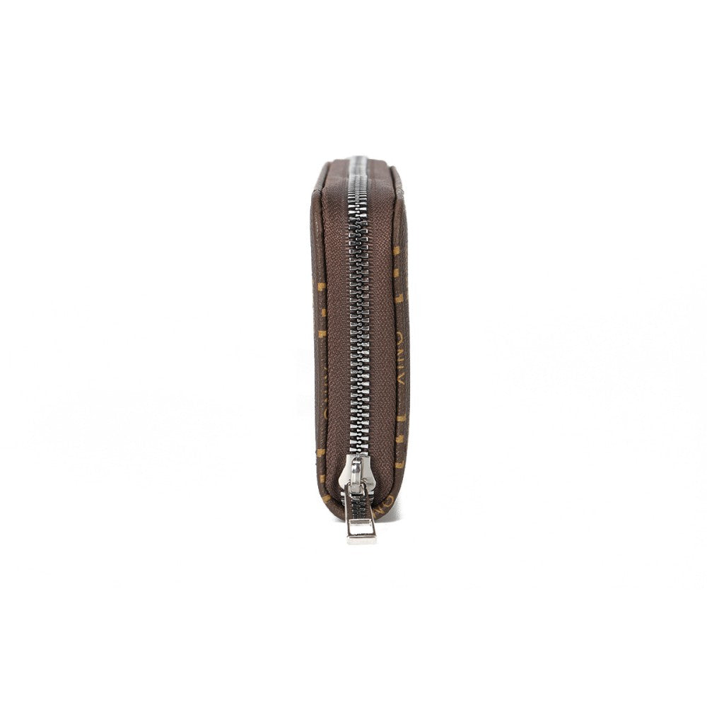 Luxe Print Zip-Around Wallet