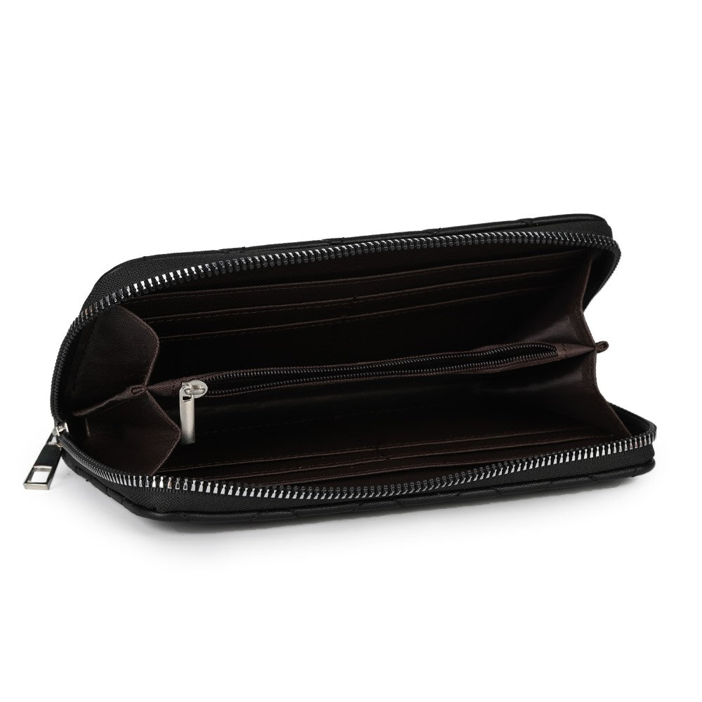 Quilted Zip-Around Wallet