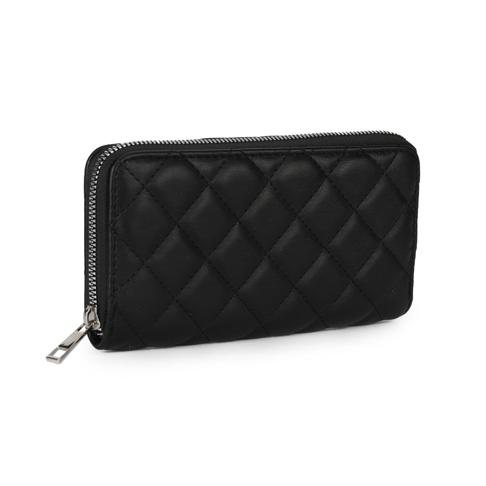 Quilted Zip-Around Wallet