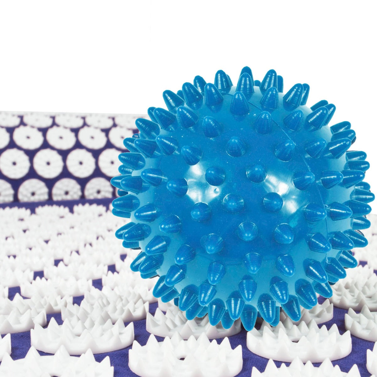 Acupressure Mat, Pillow and Ball Set - Blue