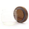 Cottage Bamboo Glass Jar - 7cm