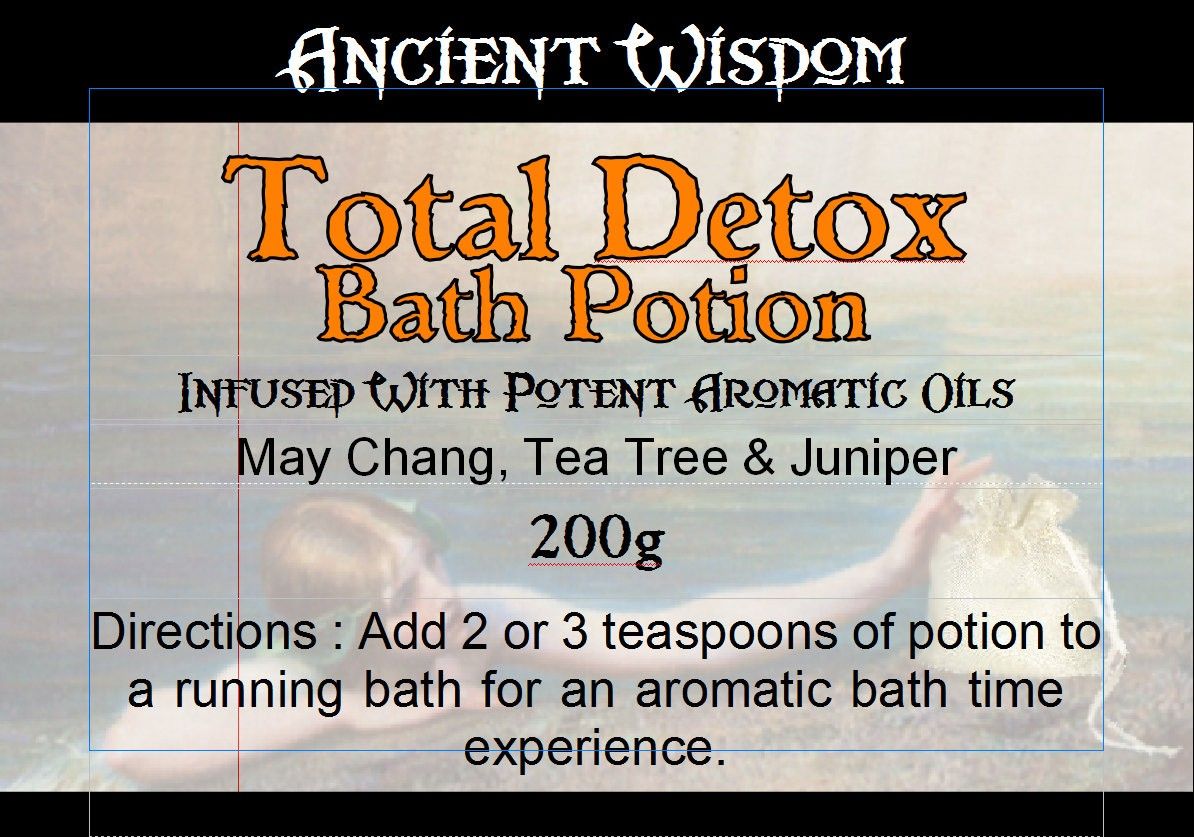 Bag Labels for Total Detox  (4 sheets of 18)