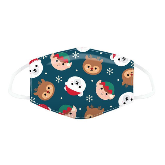 Christmas Cutiemals Face Covering - Small