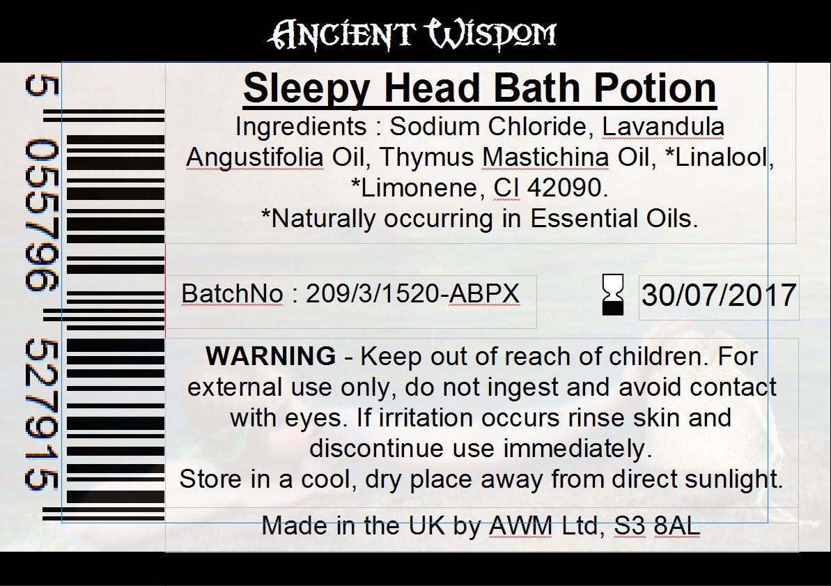 Bag Labels for Sleepy Head  (4 sheets of 18)
