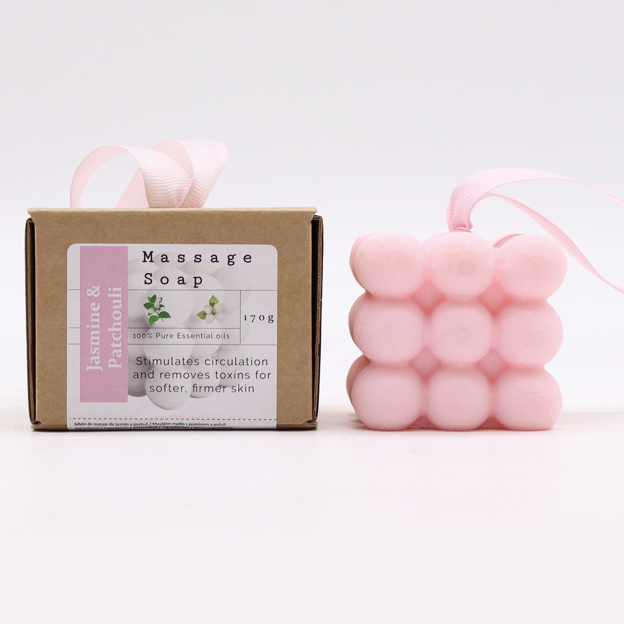 Boxed Single Massage Soaps - Jasmine & Patchouli