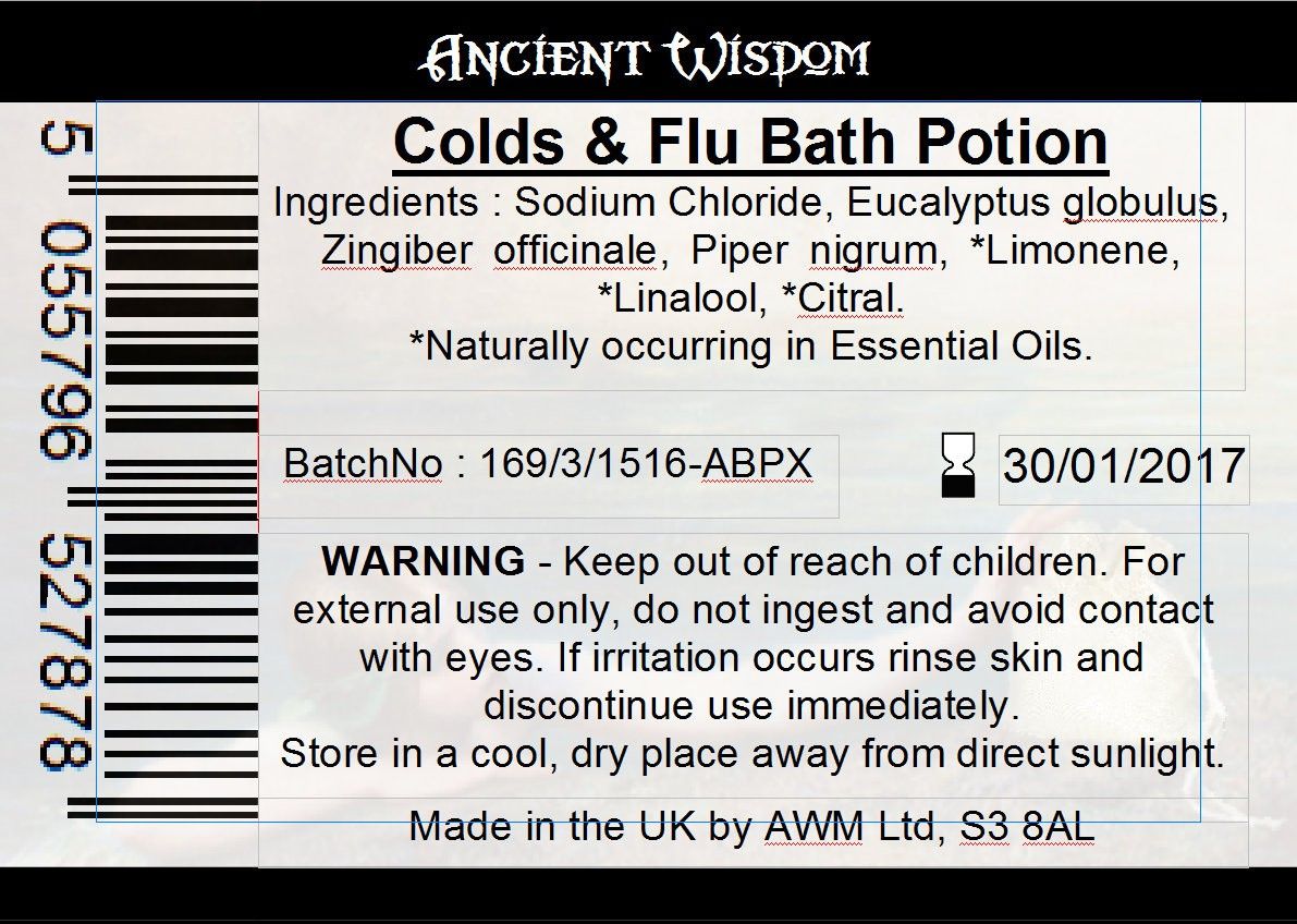 Bag Labels for Colds & Flu  (4 sheets of 18)