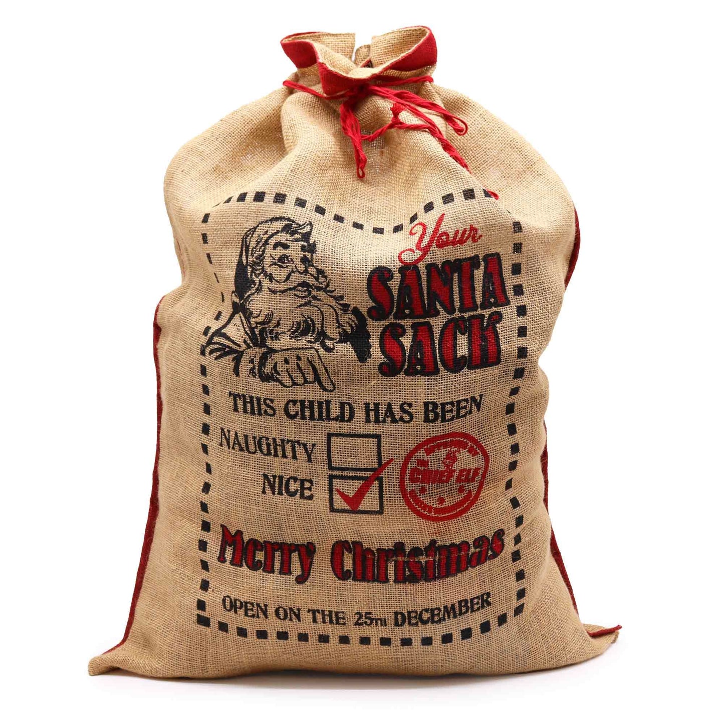 This Child Has Been.. Nice! Santa sack