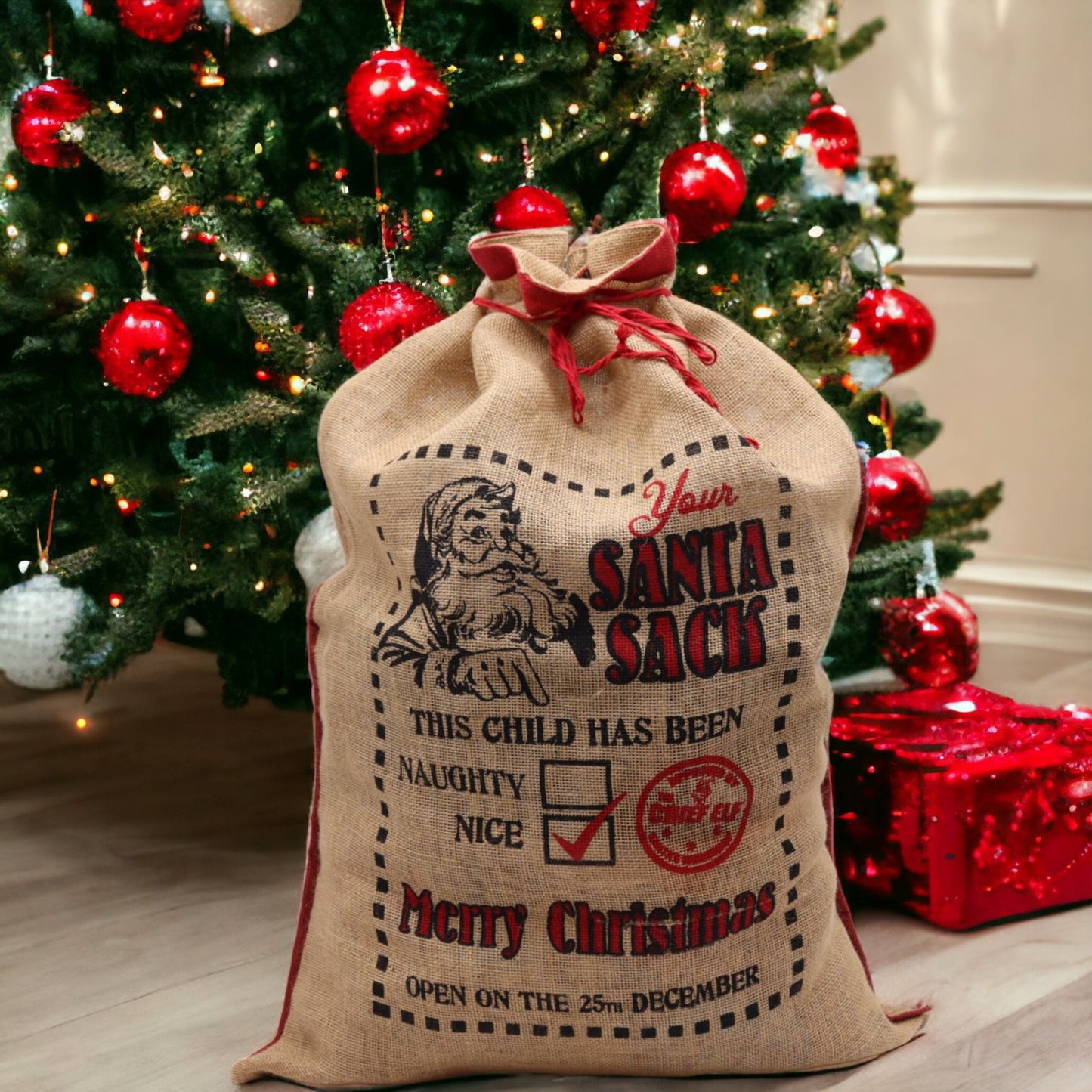 This Child Has Been.. Nice! Santa sack