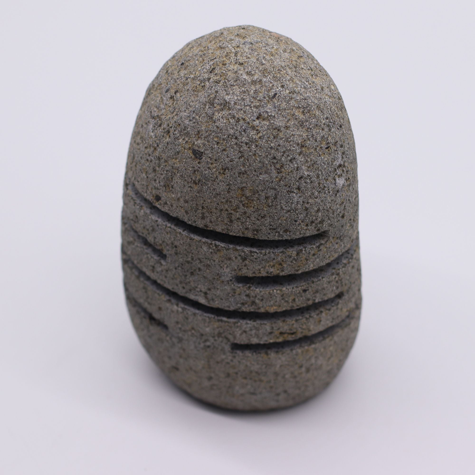 Natural Riverstone Candle Holder - Standing Stone Cut