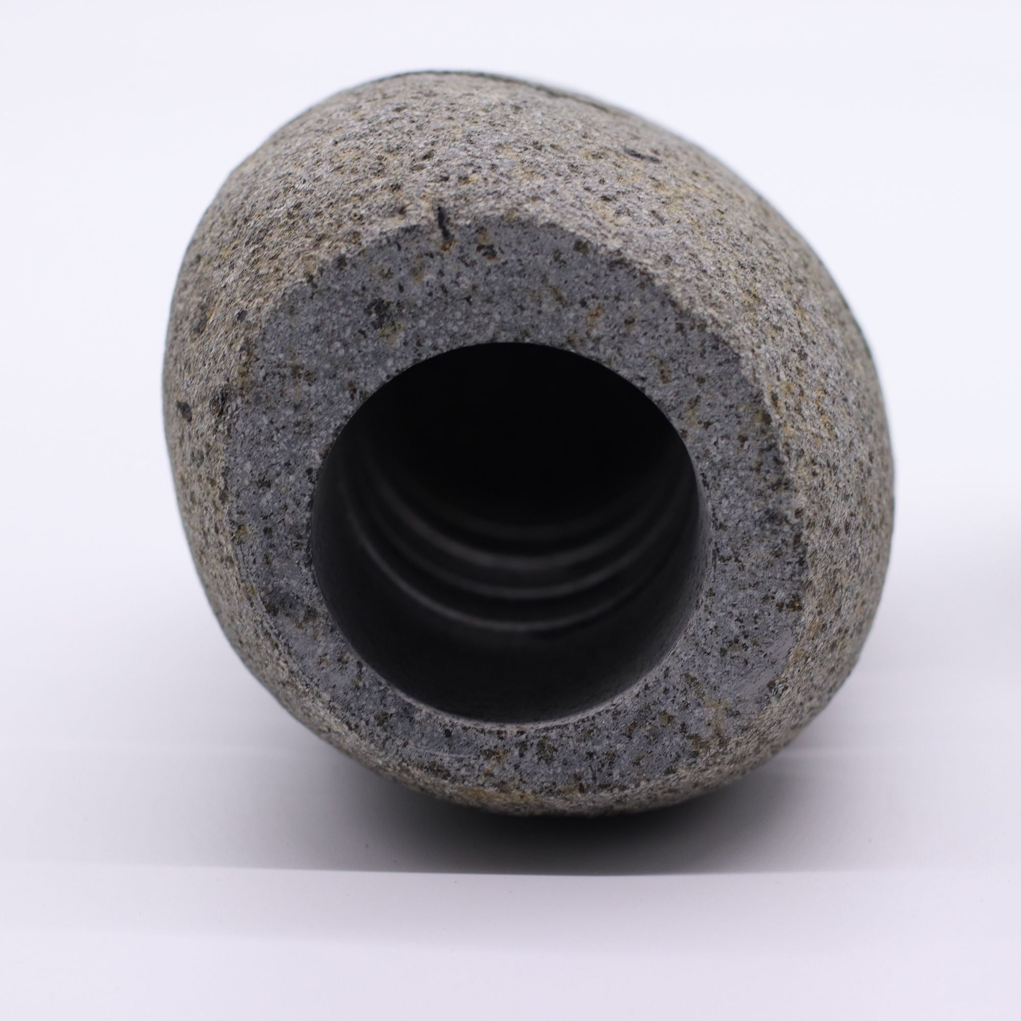 Natural Riverstone Candle Holder - Standing Stone Cut