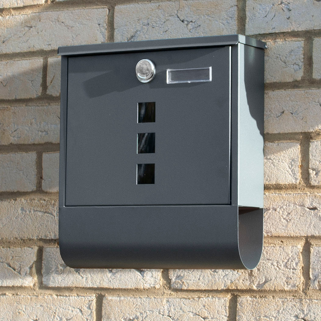 Wall-Mounted Mailbox - Dark Grey
