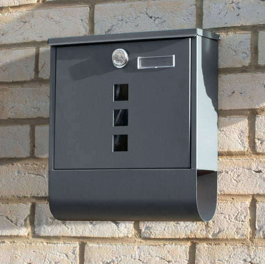 Wall-Mounted Mailbox - Dark Grey