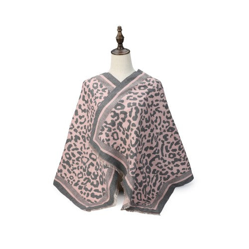 PINK The Savannah Luxe Animal Print Scarf – Bold Designer-Inspired Wrap | 200 x 70 cm | Premium Cashmere Blend