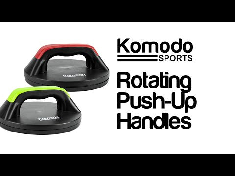 Komodo Rotating Push Up Handles - Red