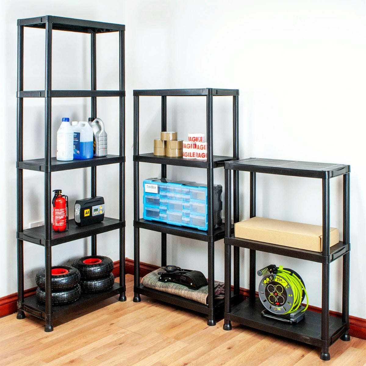 5 Tier Garage Shelves - Set of 3