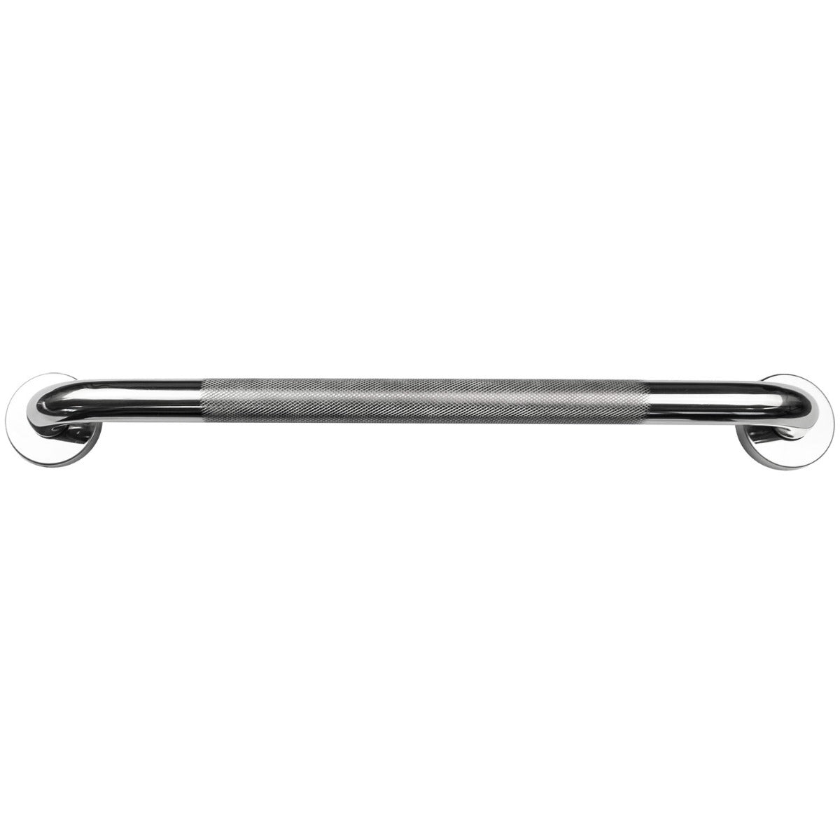 Stainless Steel Grab Bar with Knurled Grip - 45cm