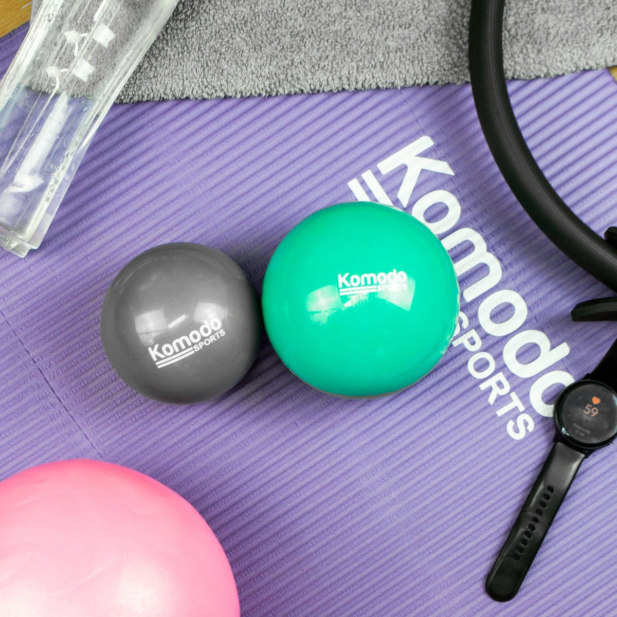 Green Weighted Toning Balls - 2x 0.5kg