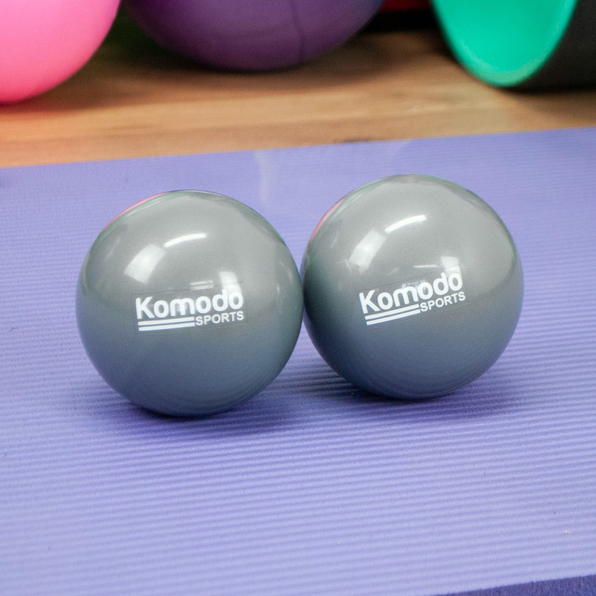 Grey Weighted Toning Balls - 2x 1kg